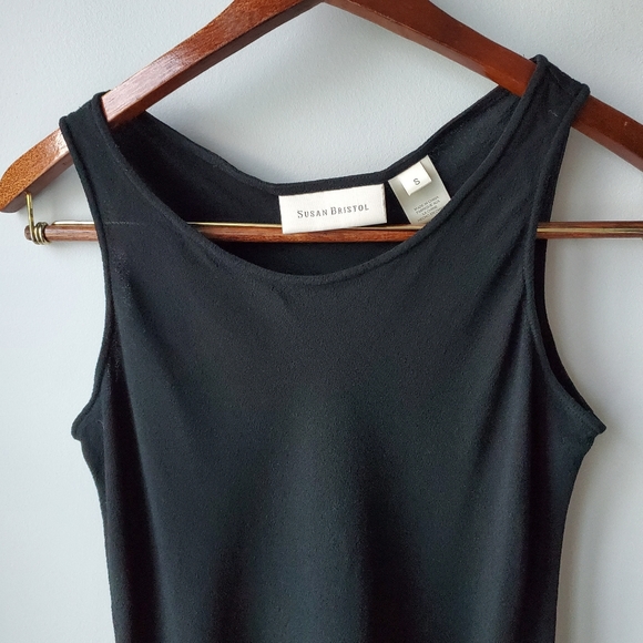 Susan Bristol Flowy Black Tank Top - Picture 3 of 15
